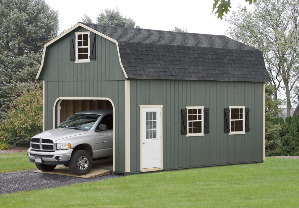 Garage Hi Wall Barn with a loft
