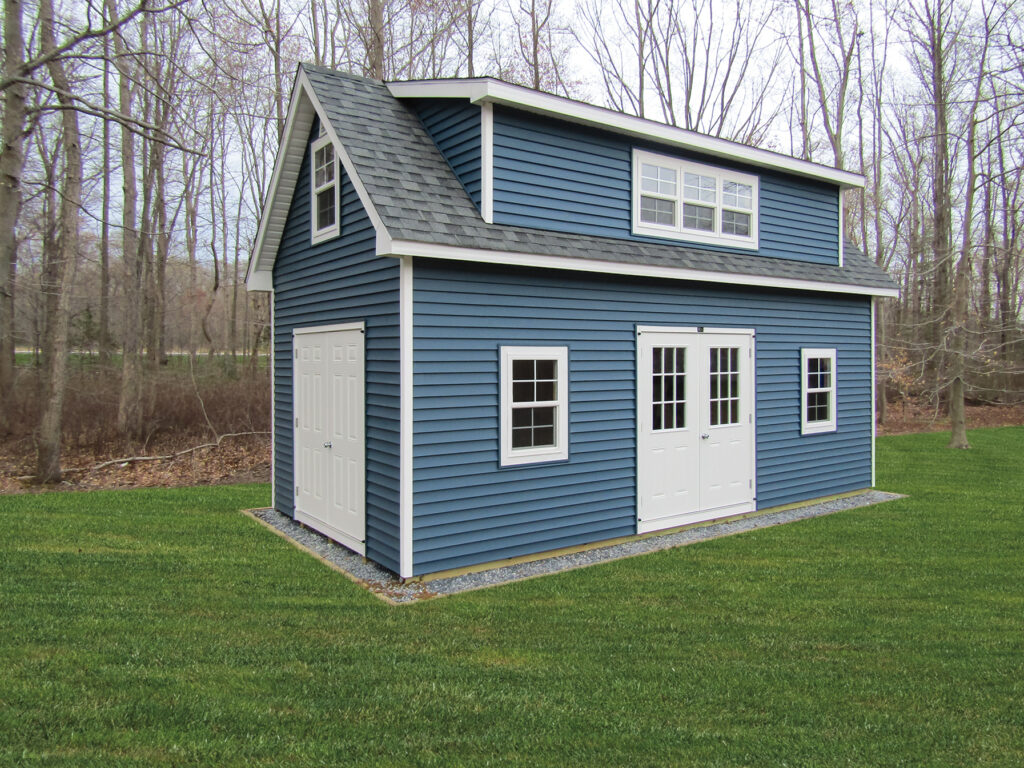 12 x 24 2 story 1 car garage with Full Dormer