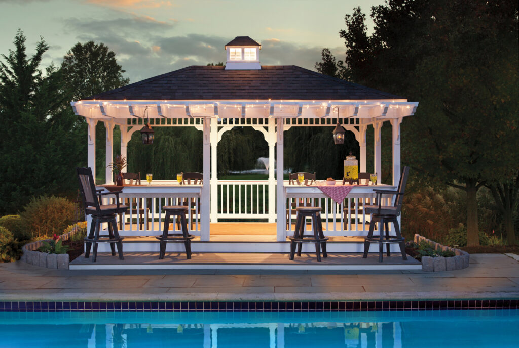Custom pergola over a patio in Wall Township, NJ